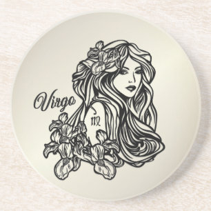 Virgo The Virgin Zodiac Golden Coaster