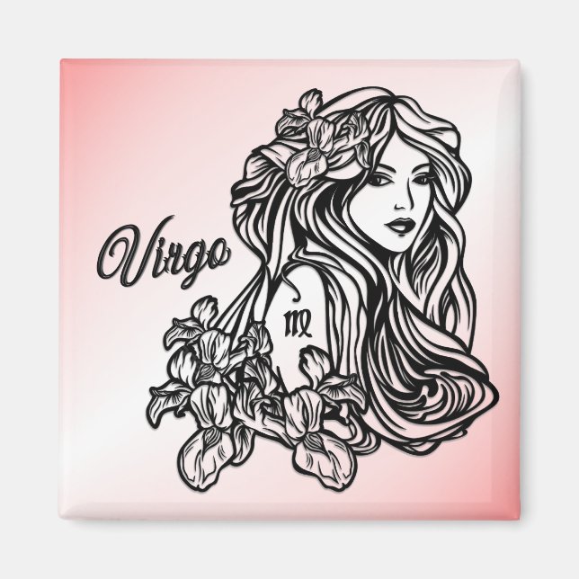 Virgo The Virgin Zodiac Magnet (Front)