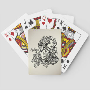 Virgo The Virgin Zodiac Playing Cards