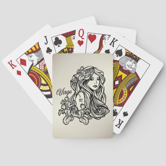 Virgo The Virgin Zodiac Playing Cards (Back)