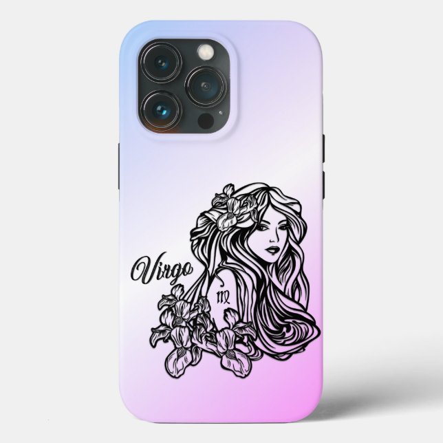 Virgo The Virgin Zodiac Purple Case-Mate iPhone Case (Back)