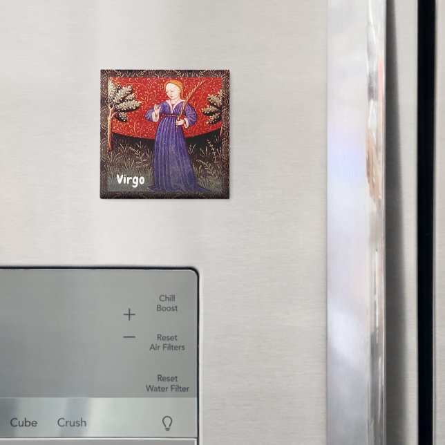 Virgo the Virgin Zodiac Sign Birthday Party Magnet (In Situ (Fridge))