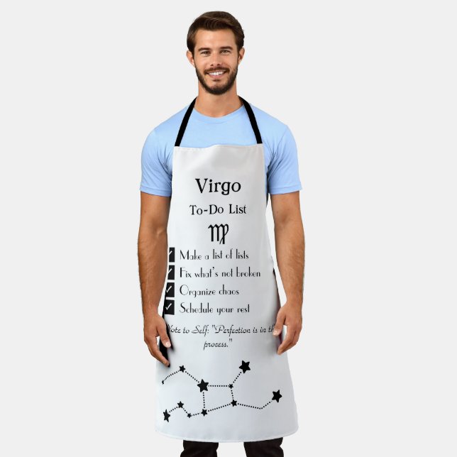 Virgo – To-Do List Apron (Worn)
