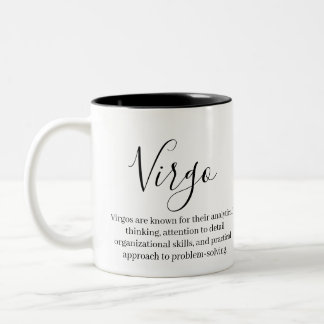 Virgo Traits and Zodiac sign Two-Tone Coffee Mug
