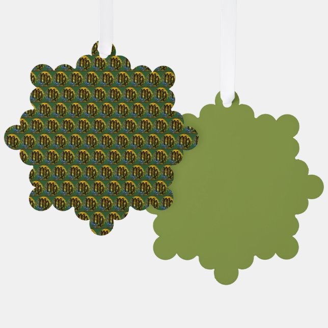 Virgo Tree Decoration Card (Front/Back)
