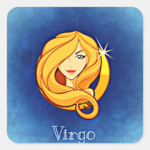 Virgo, Vergine Square Sticker