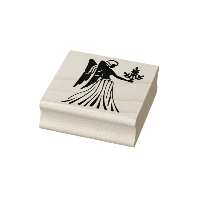 virgo virgin zodiac art stamp (Stamp)