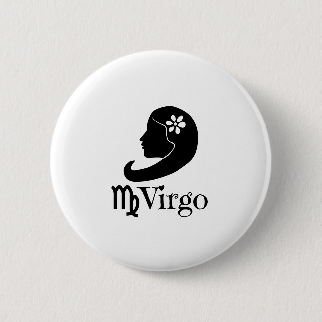 Virgo - virgins 6 cm round badge (Front)