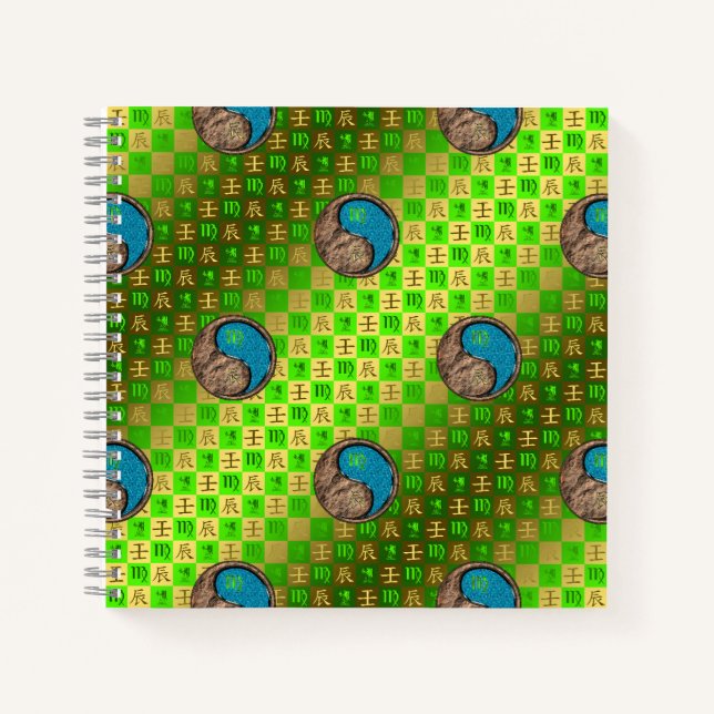 Virgo & Water Dragon Notebook (Front)