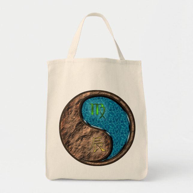 Virgo & Water Dragon Tote Bag (Front)