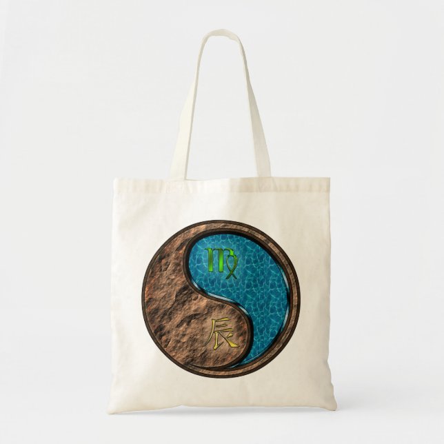 Virgo & Water Dragon Tote Bag (Front)