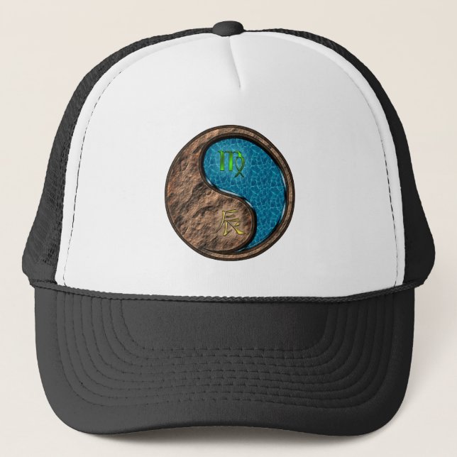Virgo & Water Dragon Trucker Hat (Front)