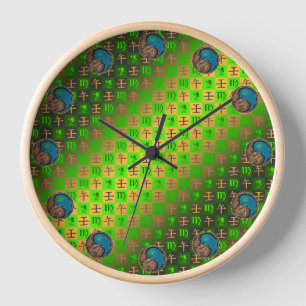 Virgo & Water Horse Clock