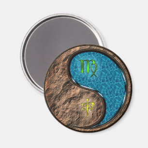 Virgo & Water Monkey Magnet