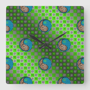 Virgo & Water Rabbit Wall Clock