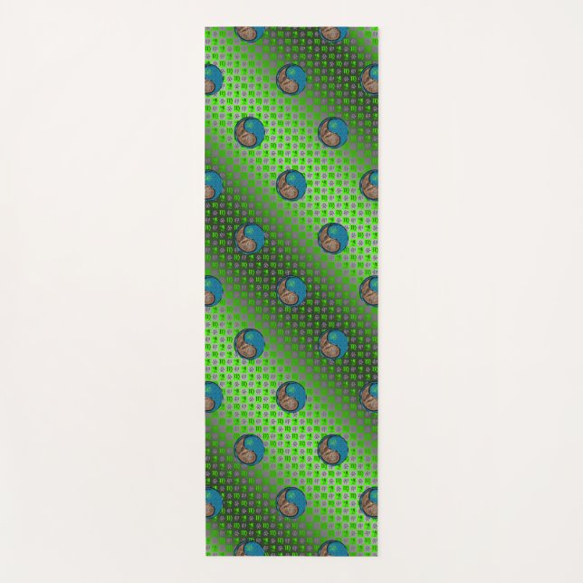 Virgo & Water Rabbit Yoga Mat (Front)