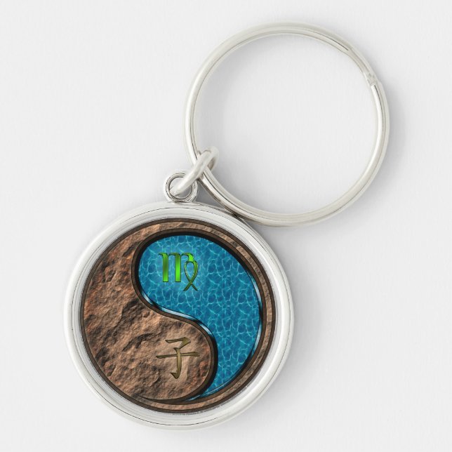 Virgo & Water Rat Key Ring (Front)