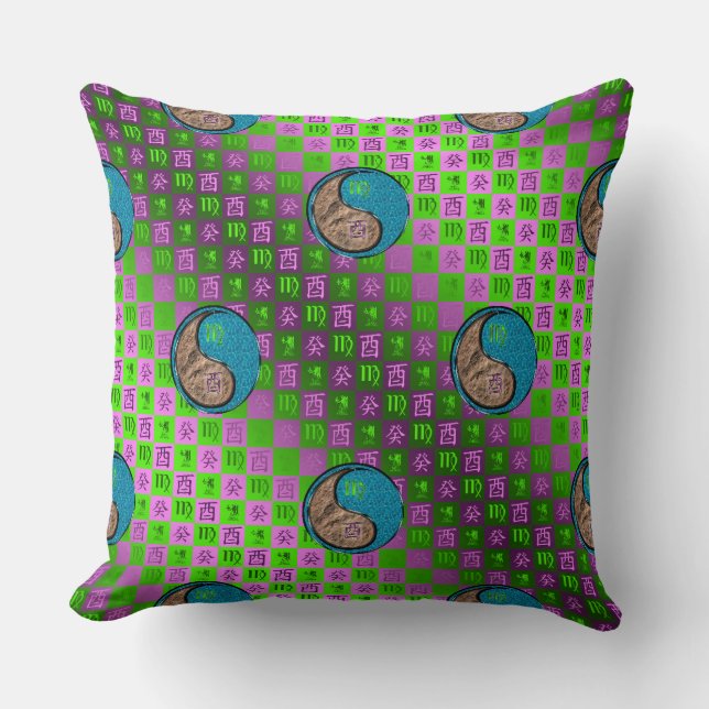 Virgo & Water Rooster Cushion (Front)