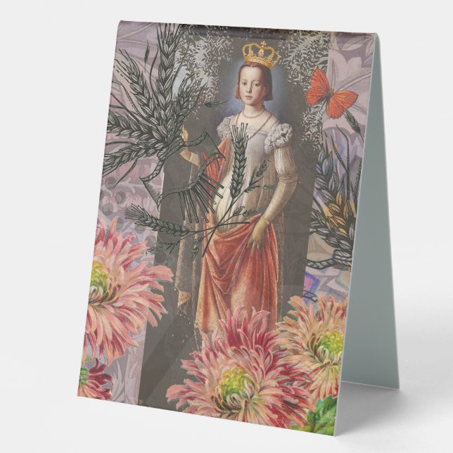 Virgo Woman Portrait Antique Colourful Rich (Front)