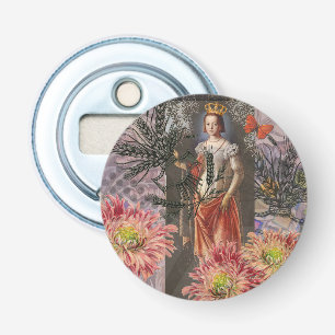 Virgo Woman Portrait Antique Colourful Rich Bottle Opener