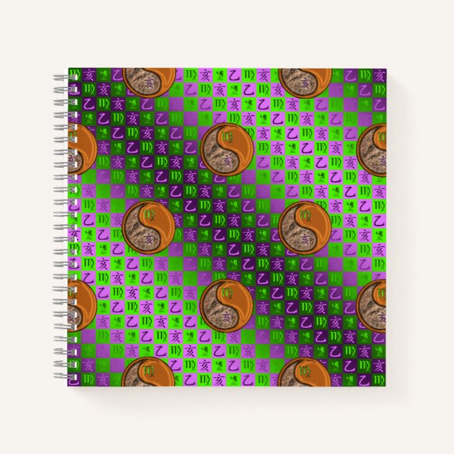 Virgo & Wood Boar Notebook (Front)