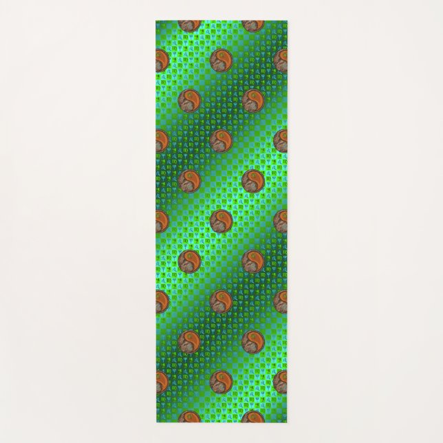 Virgo & Wood Dog Yoga Mat (Front)
