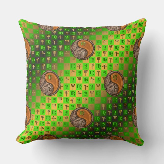 Virgo & Wood Horse Cushion (Front)