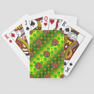 Virgo & Wood Monkey Classic Playing Cards