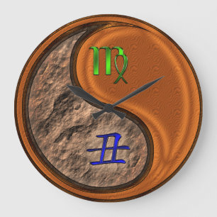Virgo & Wood Ox Large Clock
