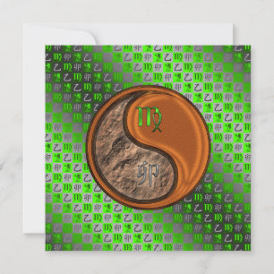 Virgo & Wood Rabbit Card