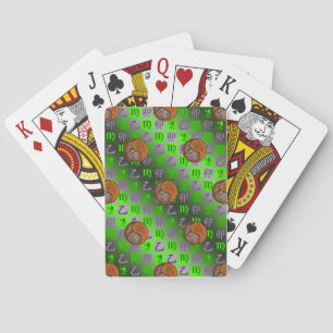Virgo & Wood Rabbit Playing Cards