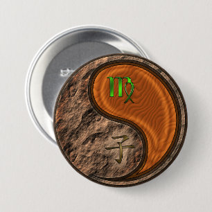 Virgo & Wood Rat 7.5 Cm Round Badge