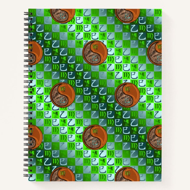 Virgo & Wood Snake Notebook (Front)