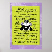 Virgo wordcloud poster