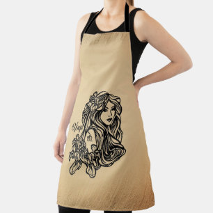 Virgo Zodiac Antique Look Apron