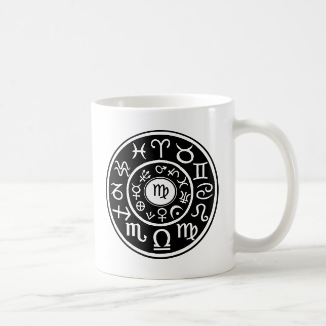Virgo - Zodiac Astrological Constellation Coffee Mug (Right)