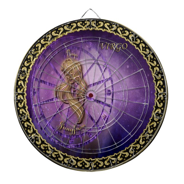 virgo Zodiac Astrology design Horoscope Dartboard (Front)