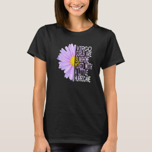 Virgo Zodiac Birthday Flower Daisy Aster Cute Quot T-Shirt