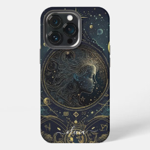 Virgo zodiac black and gold Case-Mate iPhone case