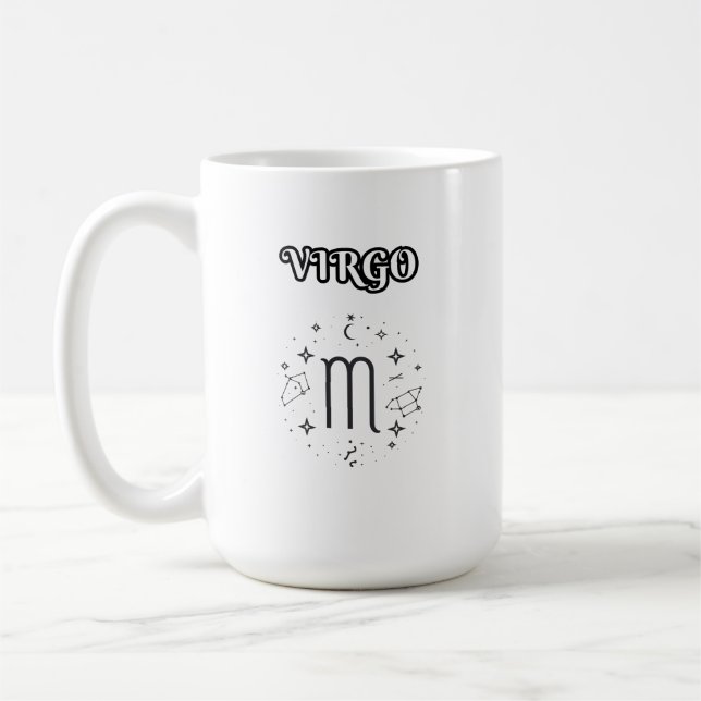 virgo zodiac coffee mug (Left)
