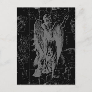 Virgo Zodiac Constellation Hevelius 1690 Postcard