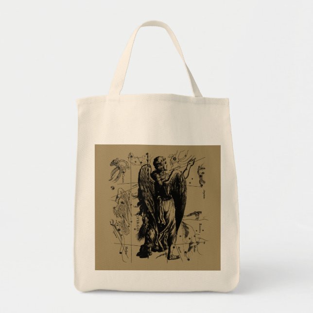 Virgo Zodiac Constellation Hevelius 1690 Tote Bag (Front)