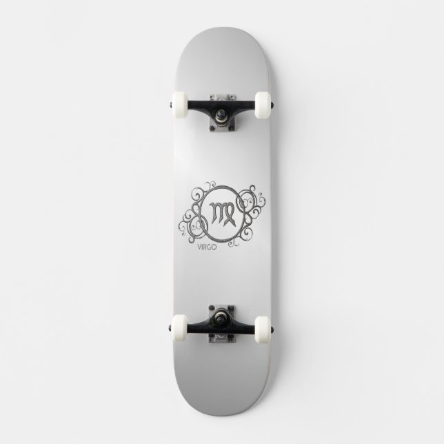 Virgo Zodiac Design Skateboard (Front)