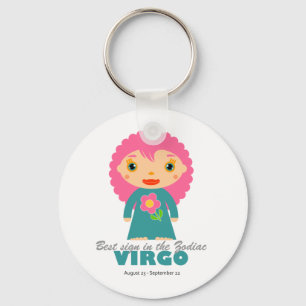 Virgo Zodiac for Kids Key Ring