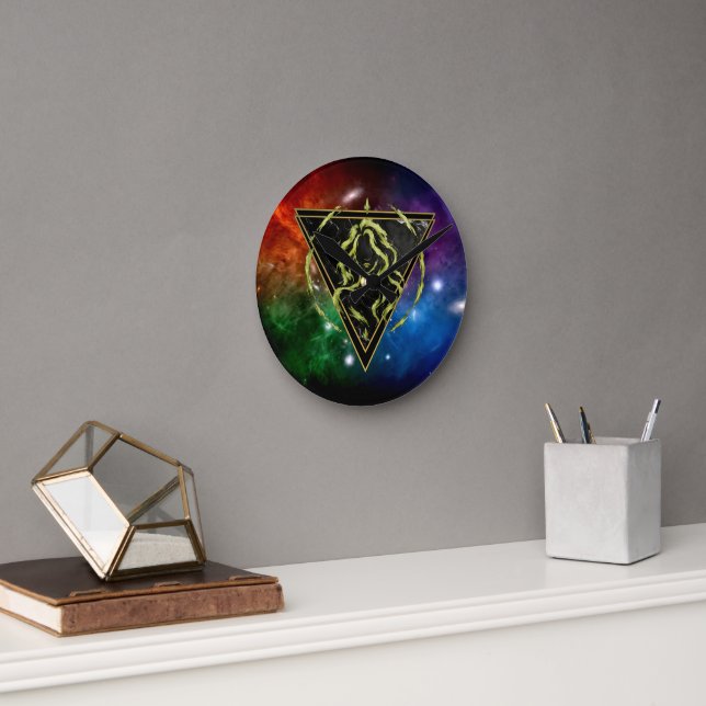 Virgo Zodiac Gift Astrology Round Clock (Office)