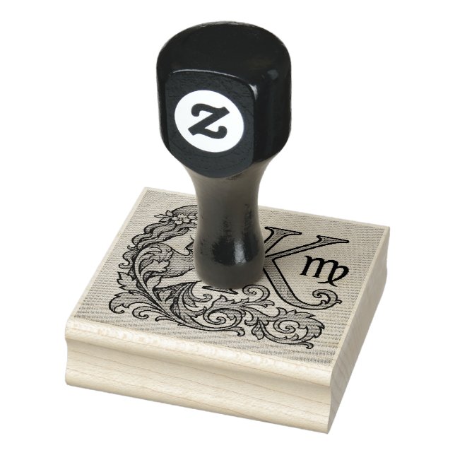 virgo Zodiac  (K) Rubber Stamp (Stamp)