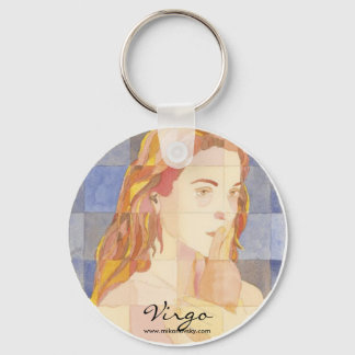 Virgo Zodiac Key Ring