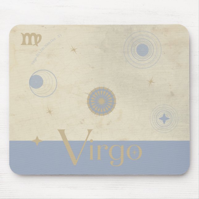 Virgo Zodiac Mousepad (Front)