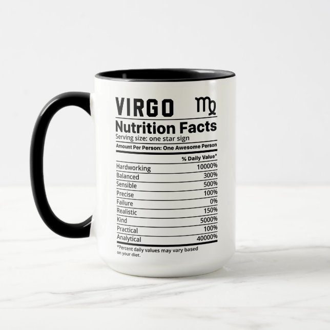 Virgo Zodiac Mug (Left)