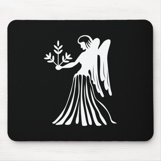 Virgo Zodiac Pictogram Mousepad (Front)
